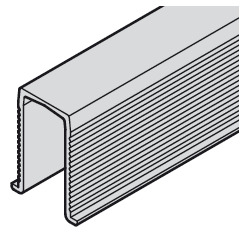 Направляющая нижняя врезная шина для раздвижной двери. Длина 1000 мм.