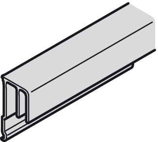 Hafele Slido F-Line41 Направляющий профиль алюминиевый в торец, 2.5м 402.36.802